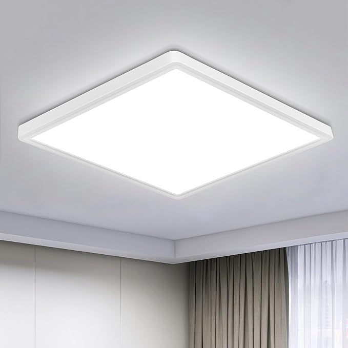 Aplică LED pătrată 3032S, 24 W, lumină albă rece, 6500 K