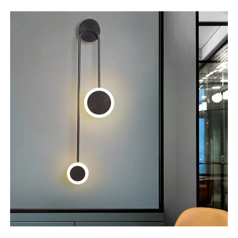 Aplică LED de perete neagră, 10 W, 900 lm, 3 culori, IP20