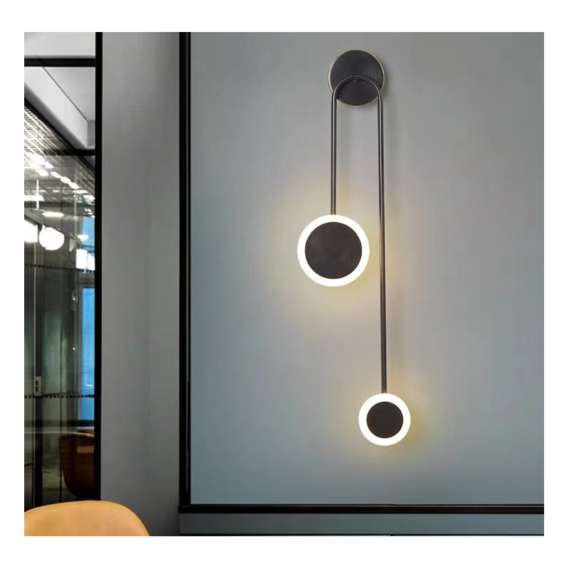 Aplică LED de perete neagră, 10 W, 900 lm, 3 culori, IP20