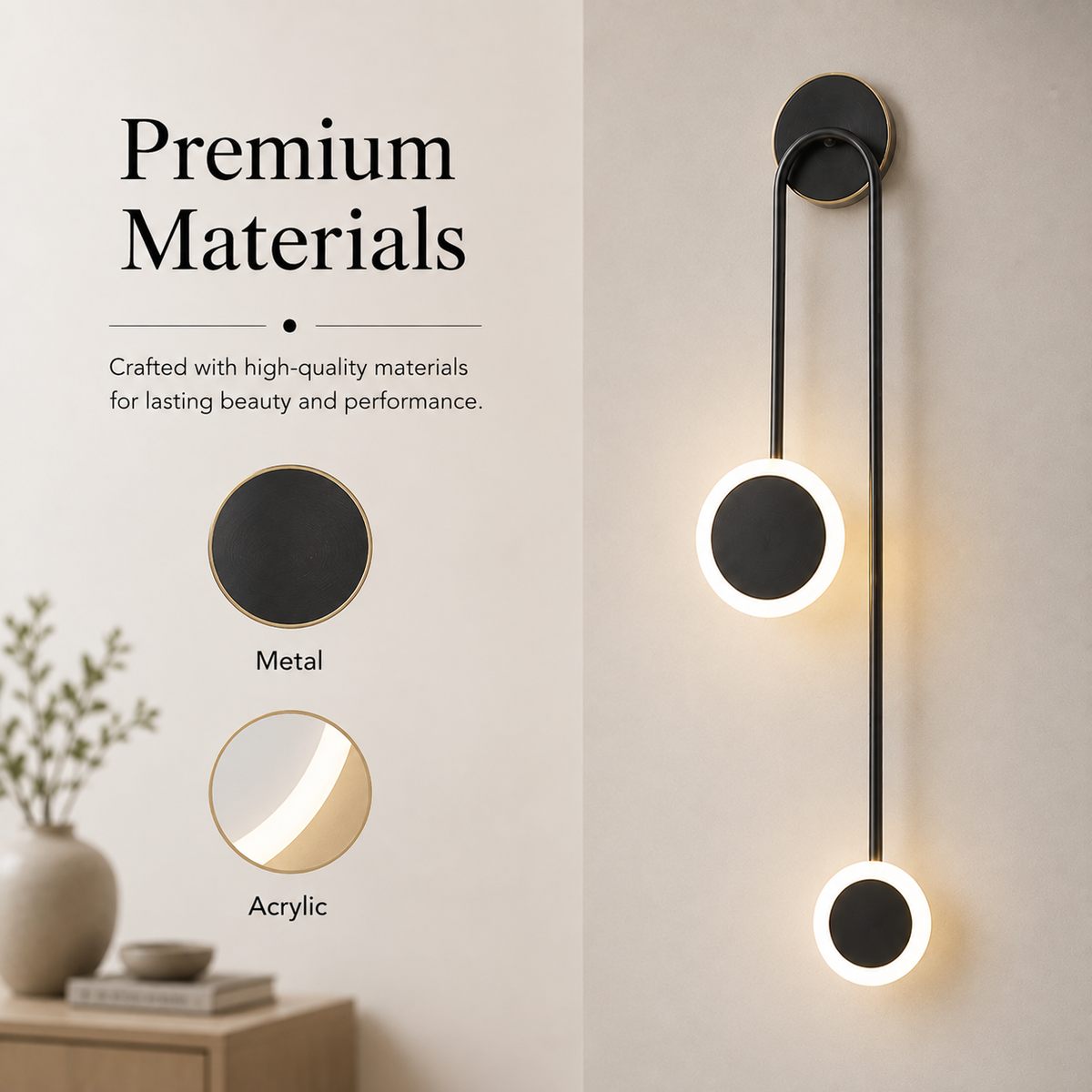 Aplică LED de perete neagră, 10 W, 900 lm, 3 culori, IP20