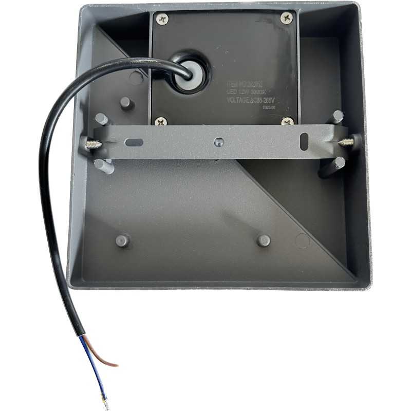 Aplică LED de exterior, 12 W, 3000 K, 1100 lm, neagră