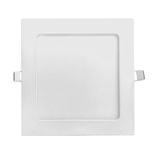 Spot LED încastrat pătrat, alb, 3 W, 6500 K, 8,5 cm