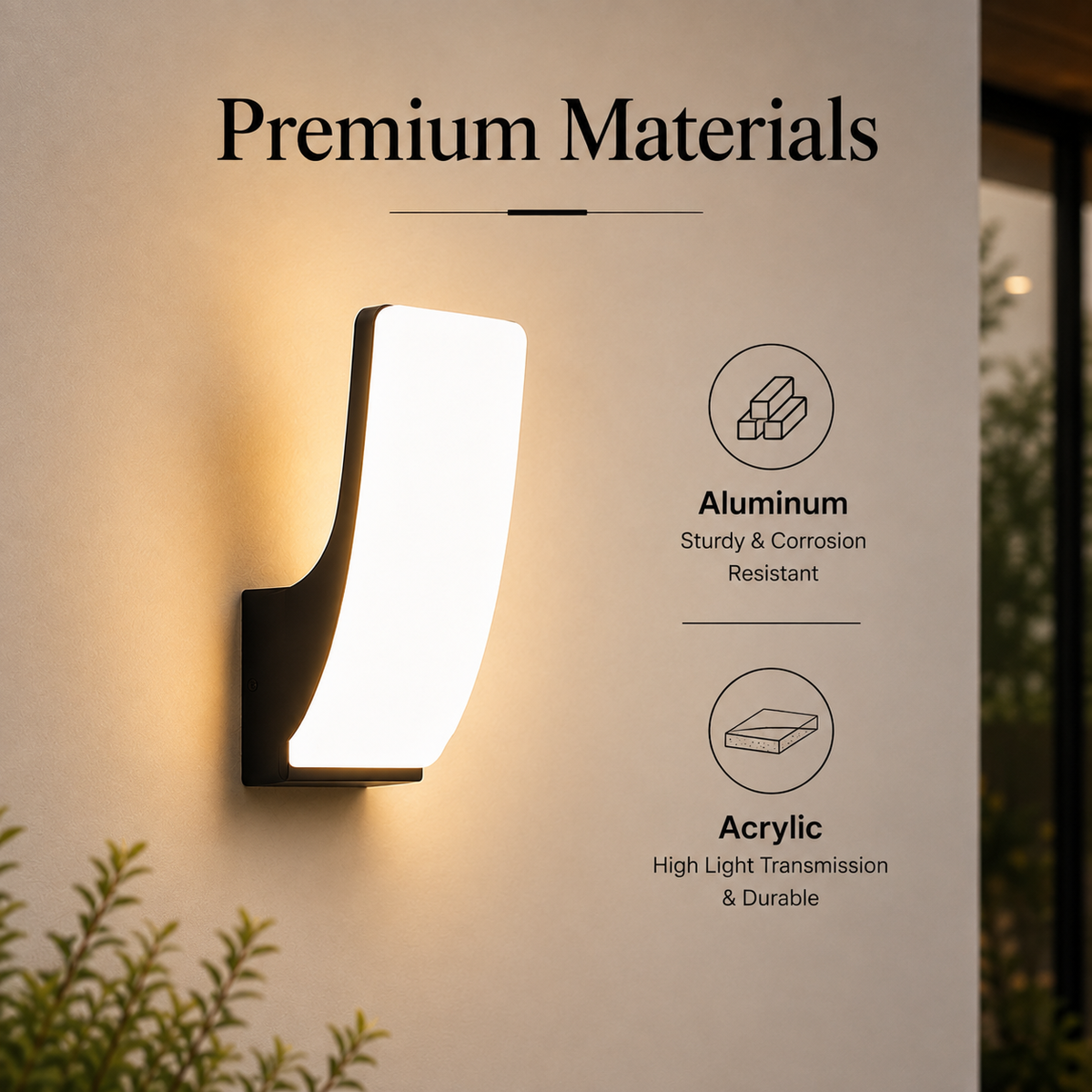 Aplică LED de perete gri, 20 W, 2000 lm, 3 temperaturi de culoare, IP20, 65 cm