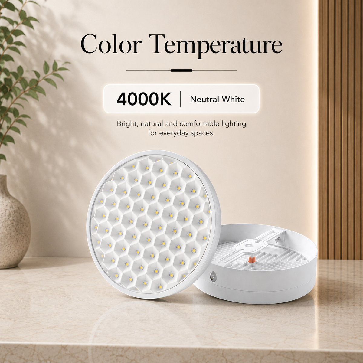 Spot LED de interior, 15 W, 3 temperaturi de culoare, alb, IP20