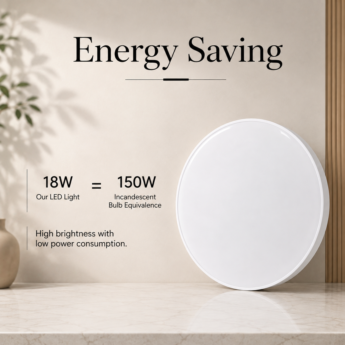 Plafonieră LED rotundă 18 W, 1350 lm, IP44, 3CCT, Ø27 cm