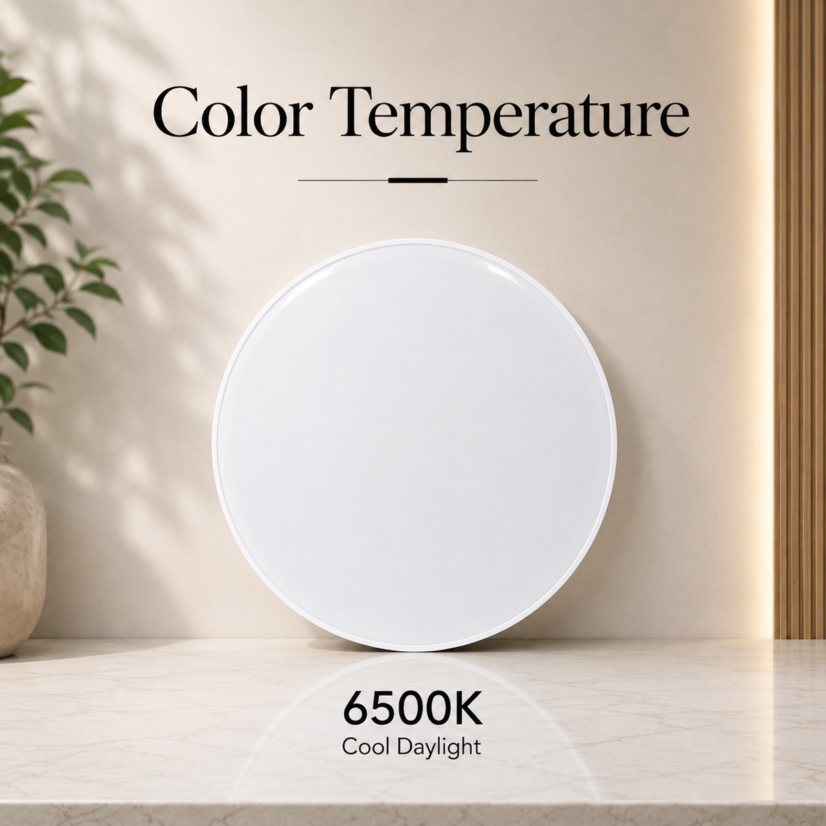 Plafonieră LED rotundă 18 W, 1350 lm, IP44, 3CCT, Ø27 cm
