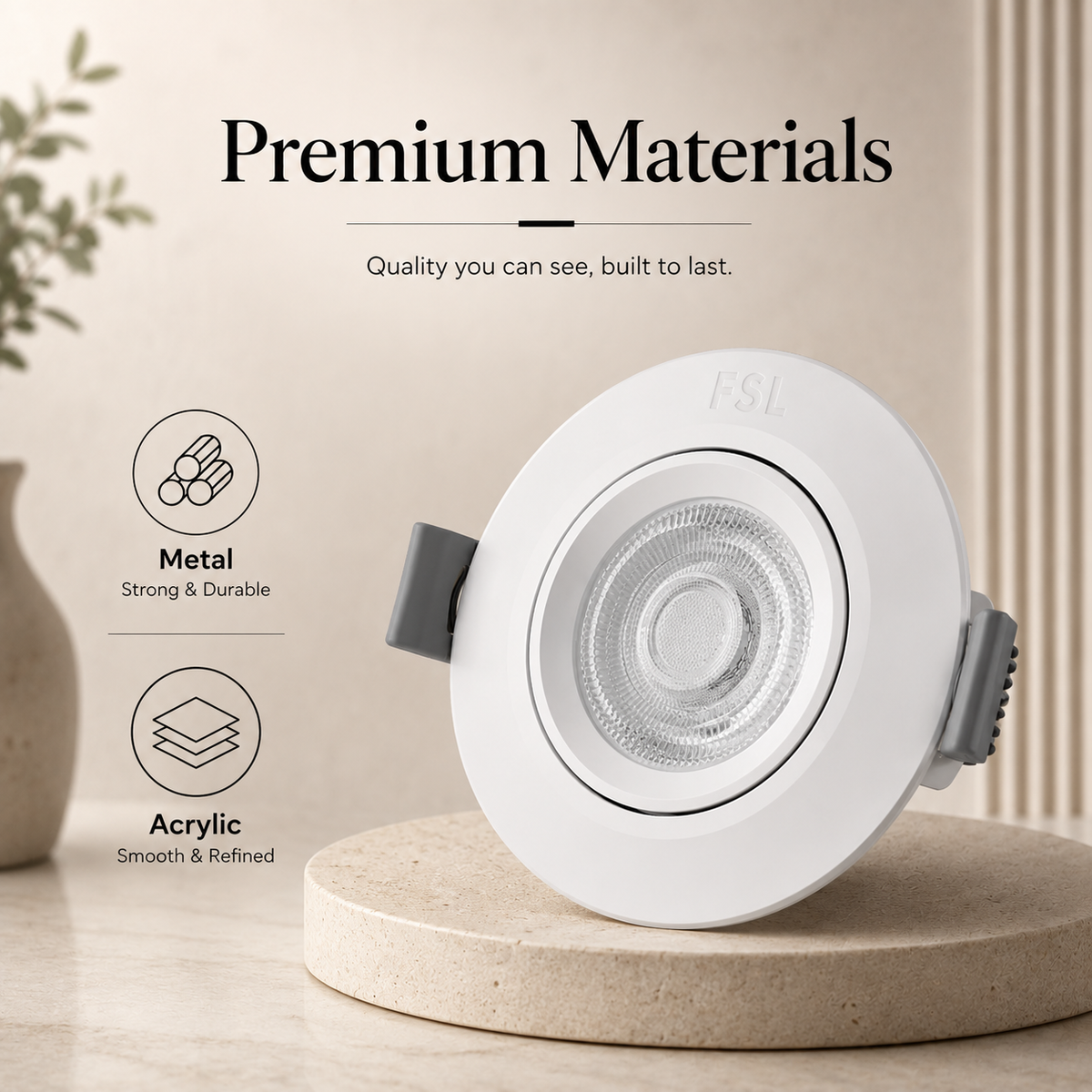 Spot LED încastrat, 6 W, alb, 3 temperaturi de culoare selectabile