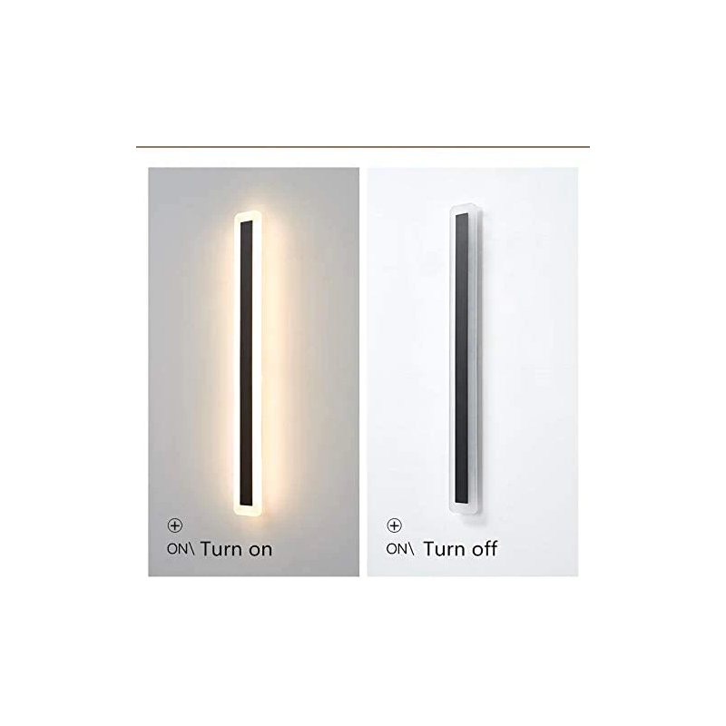 Aplică LED de exterior 90 cm, IP65, 3 temperaturi de culoare, neagră