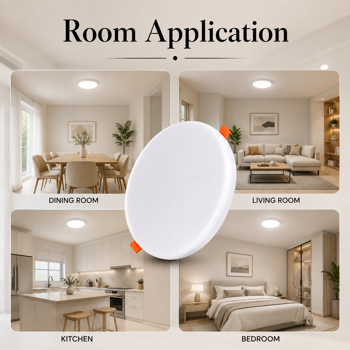 Spot LED încastrat rotund, 32 W, 3 temperaturi de culoare, alb, IP20