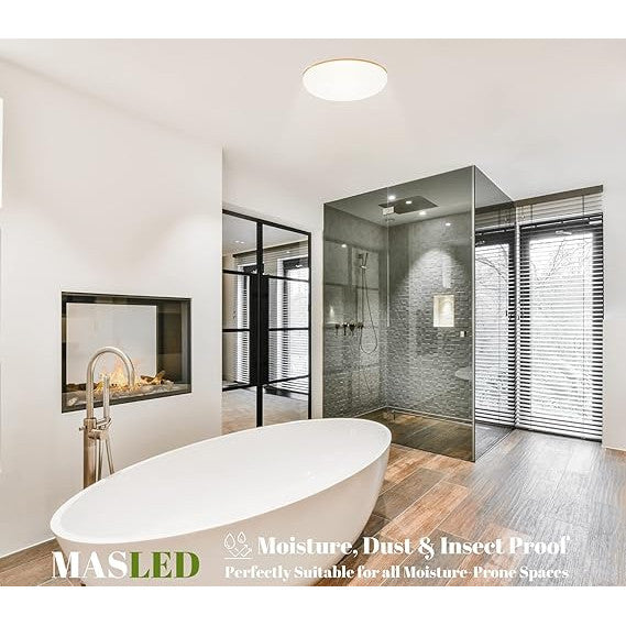 Aplică LED rotundă de perete, 36 W, 2240 lm, 3 culori, alb