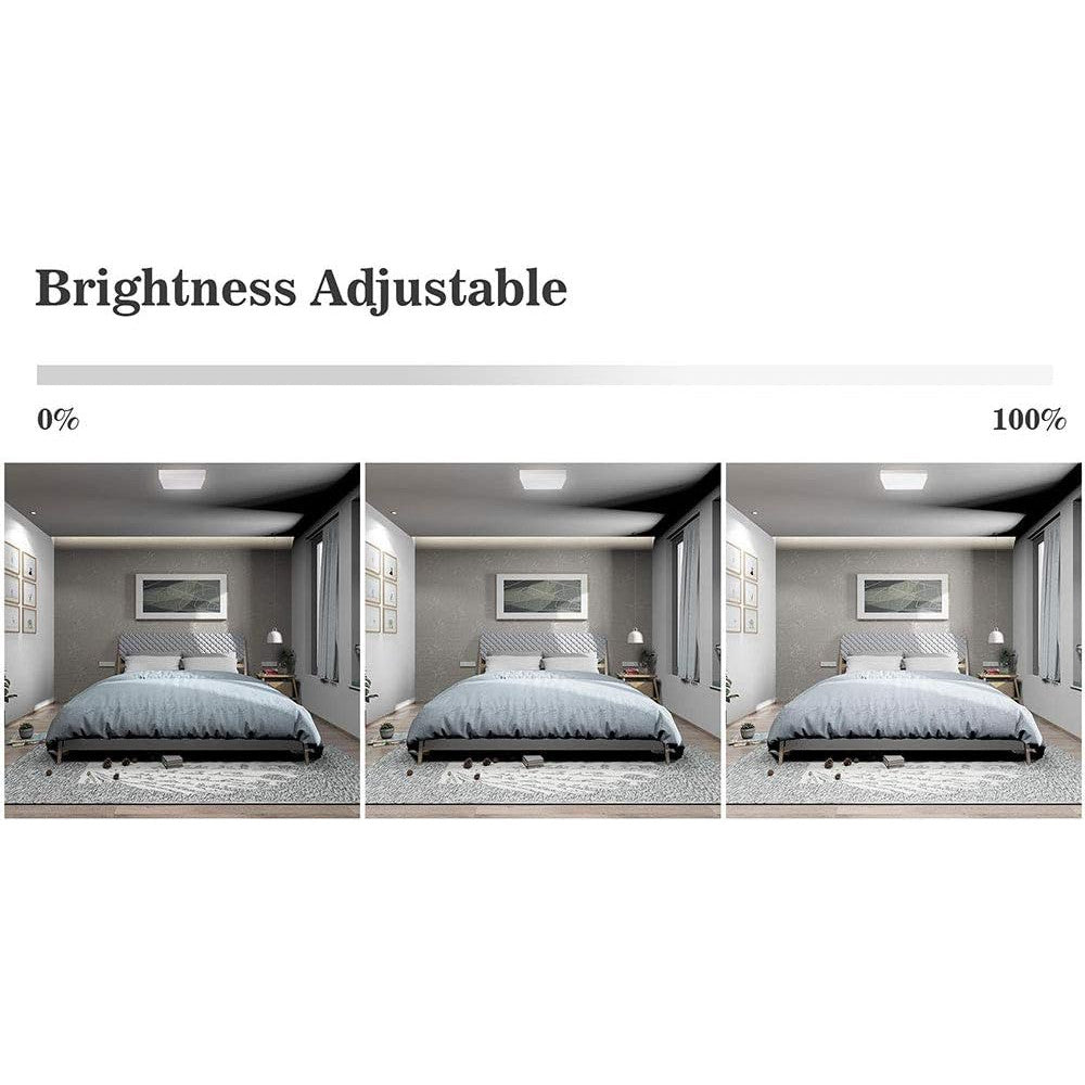 Spot LED încastrat pătrat, alb, 18 W, 1500 lm, 3 culori de lumină, IP20