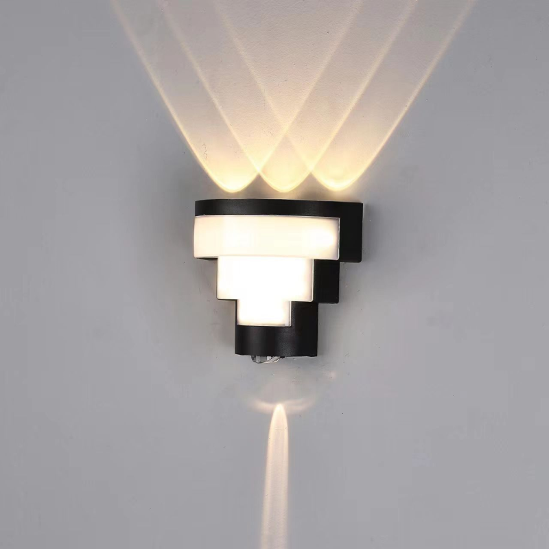 Aplică LED de exterior, 10 W, neagră, cu 3 temperaturi de culoare