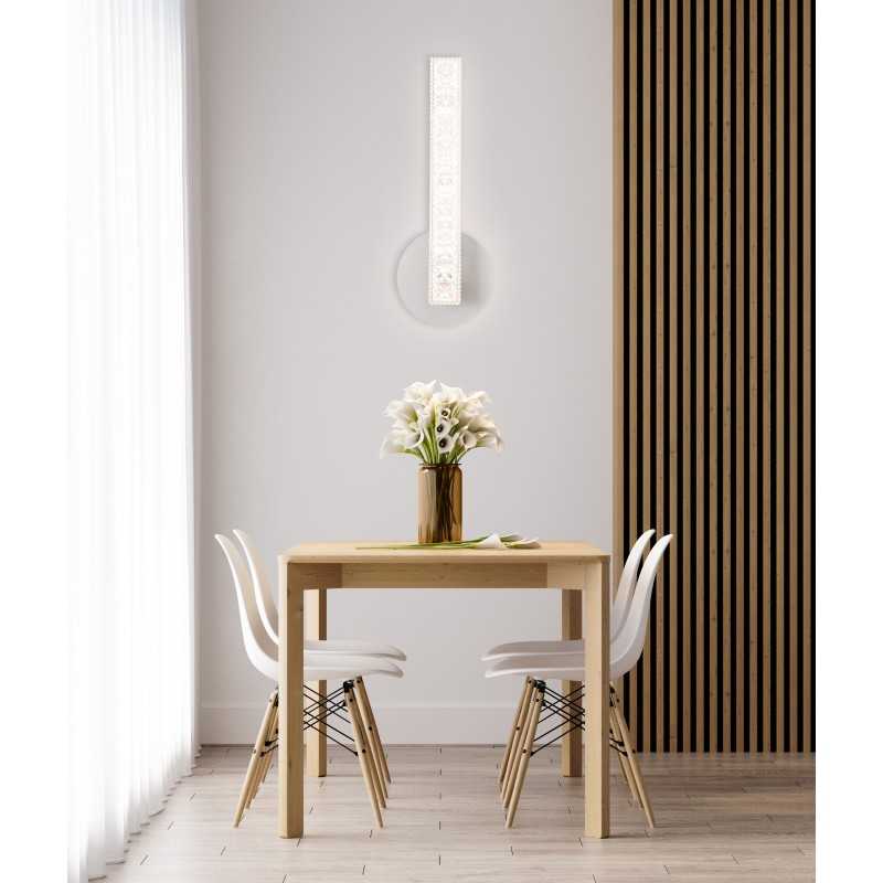 Aplică LED de perete albă, 20 W, 1000 lm, 3 culori selectabile