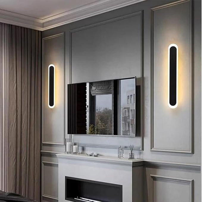 Plafonieră LED albă, 80 cm, cu 3 culori de lumină