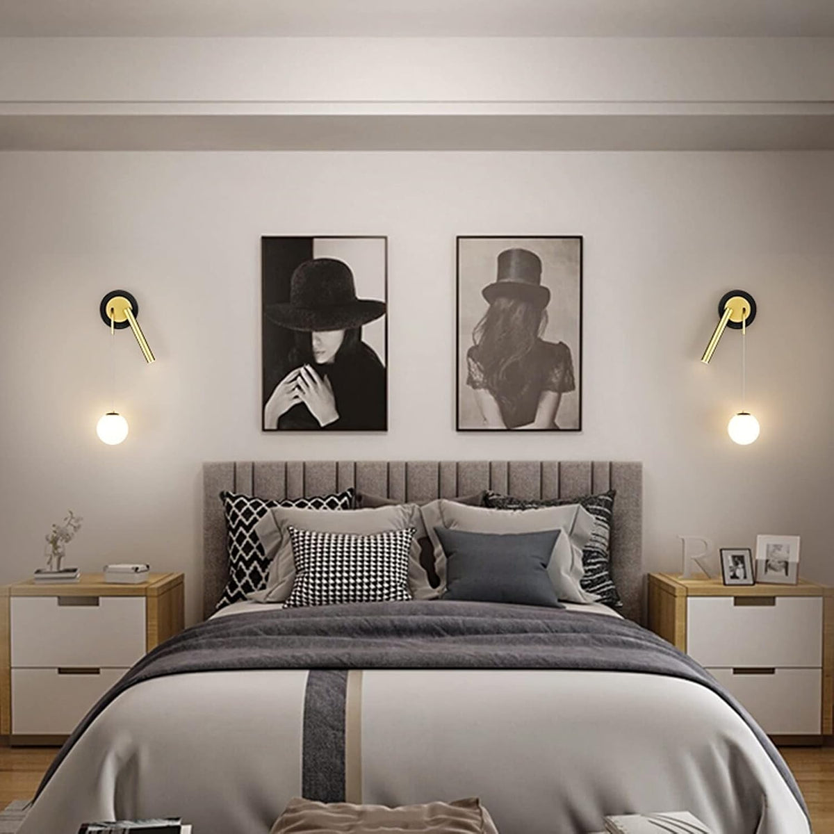 Set de 2 aplice LED pentru perete, 10 W, lumină albă neutră