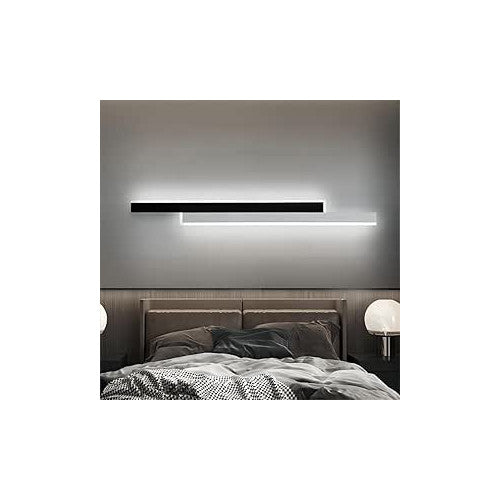 Aplică LED de perete 80 cm, 22 W, 1100 lm, 3 culori, negru/alb
