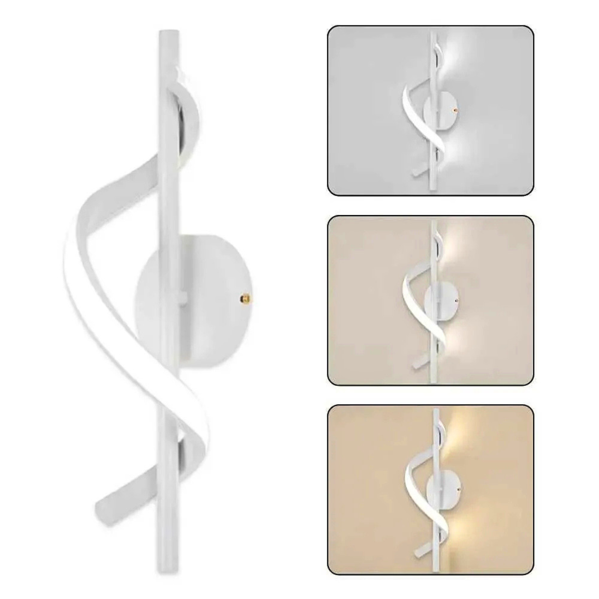 Plafonieră LED albă, 10 W, 1200 lm, 40 cm, metal și acril