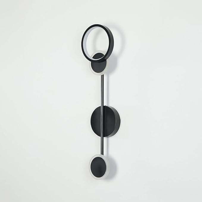 Aplică LED de perete neagră, 60 cm, 30 W, 3 temperaturi de culoare