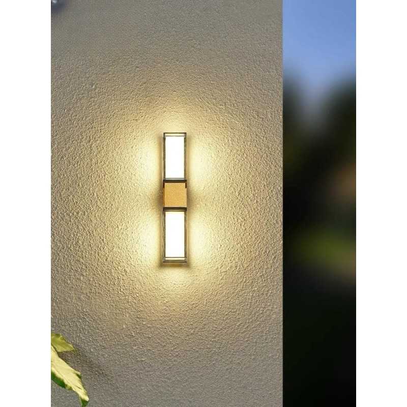 Aplică LED de exterior Ilight T, 12 W, 3000 K, 1200 lm, albă, 33 cm