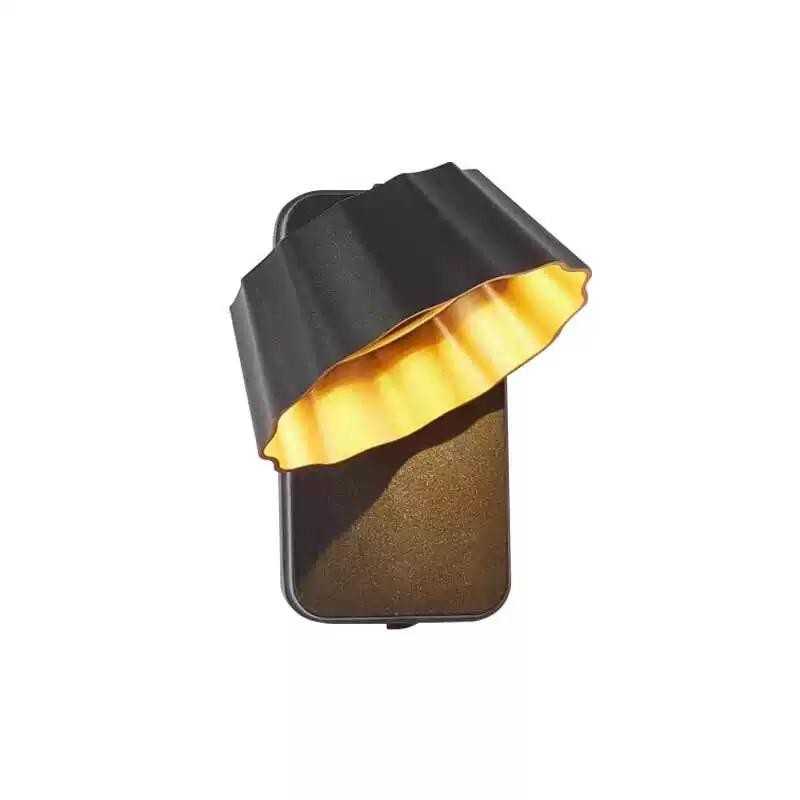 Aplică LED de exterior, 7 W, negru-auriu, 3 temperaturi de culoare