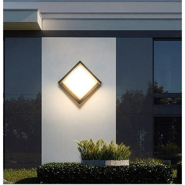 Aplică LED de exterior neagră, 12 W, IP65, 3 temperaturi de culoare