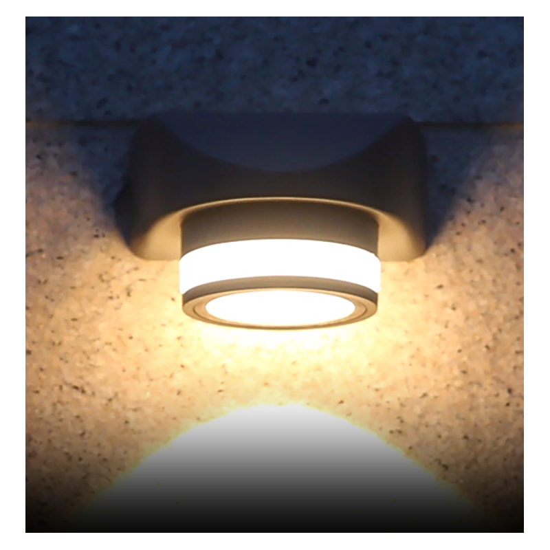 Aplică LED de exterior, albă, IP65, 7 W, 3 temperaturi de culoare, 12 cm