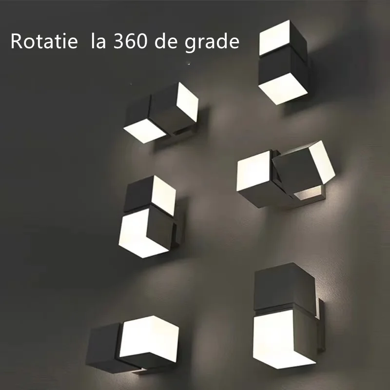 Aplică LED exterior, 2 surse, albă, 750 lm, 3 temperaturi de culoare