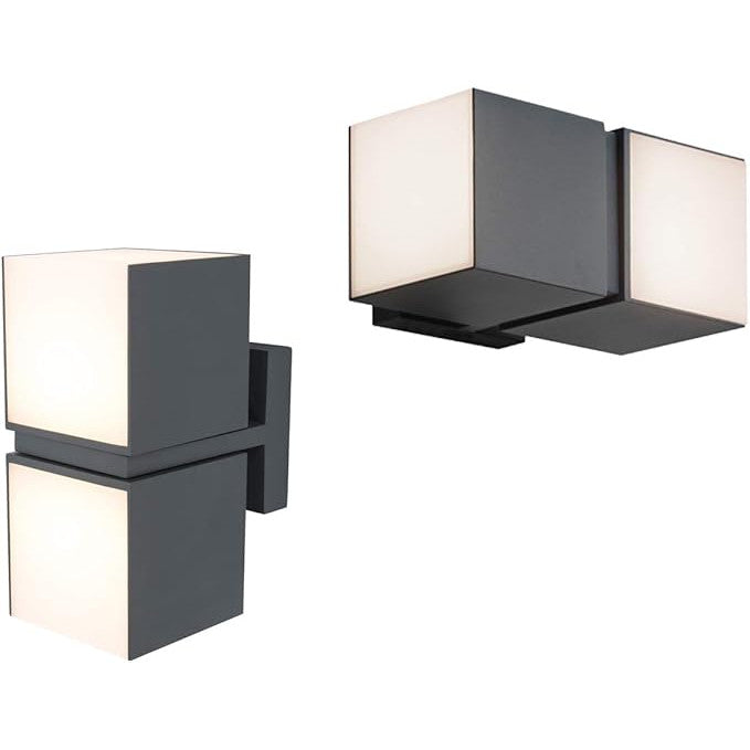 Aplică LED exterior, 2 surse, albă, 750 lm, 3 temperaturi de culoare