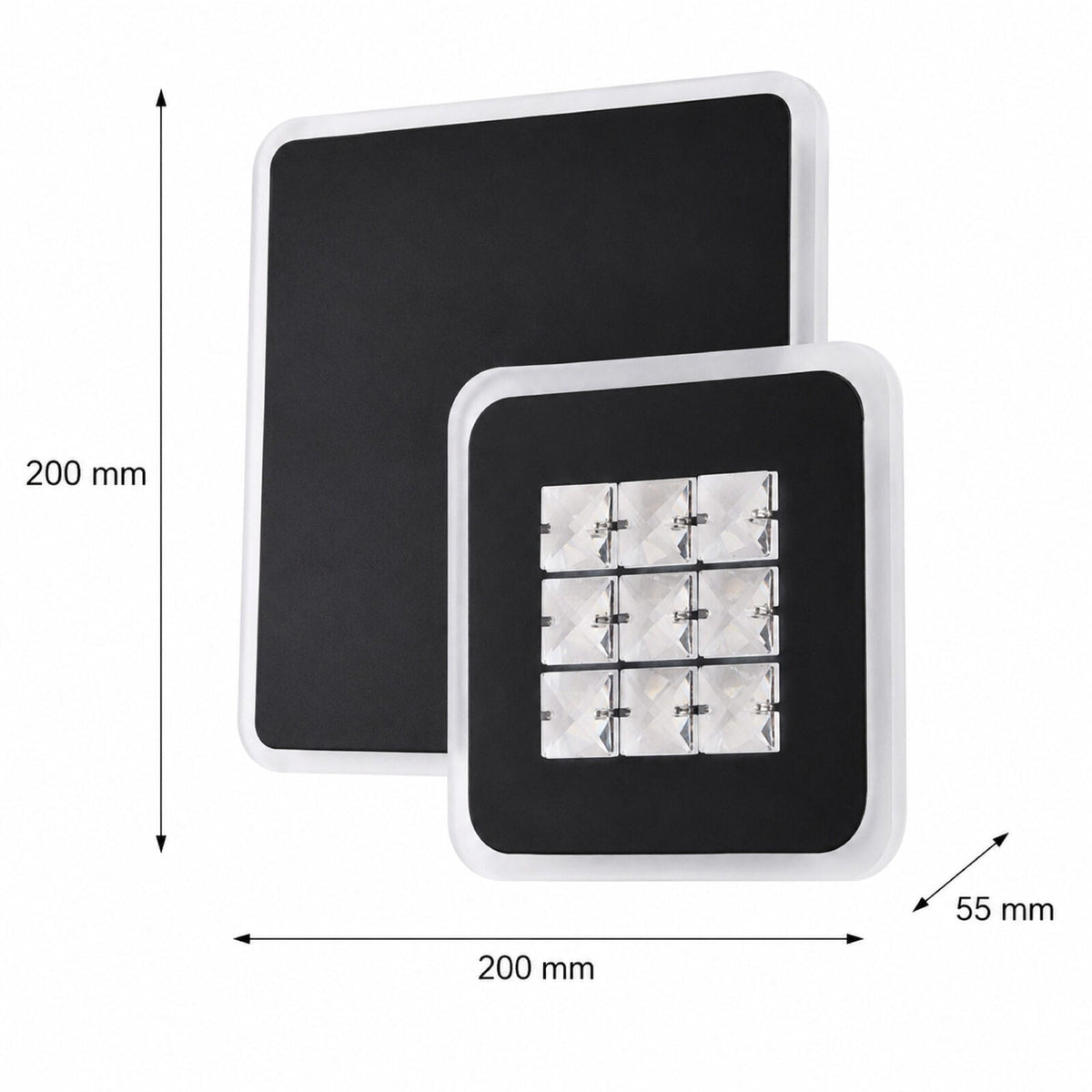 Plafonieră LED 24 W, telecomandă, 3 culori de lumină, albă
