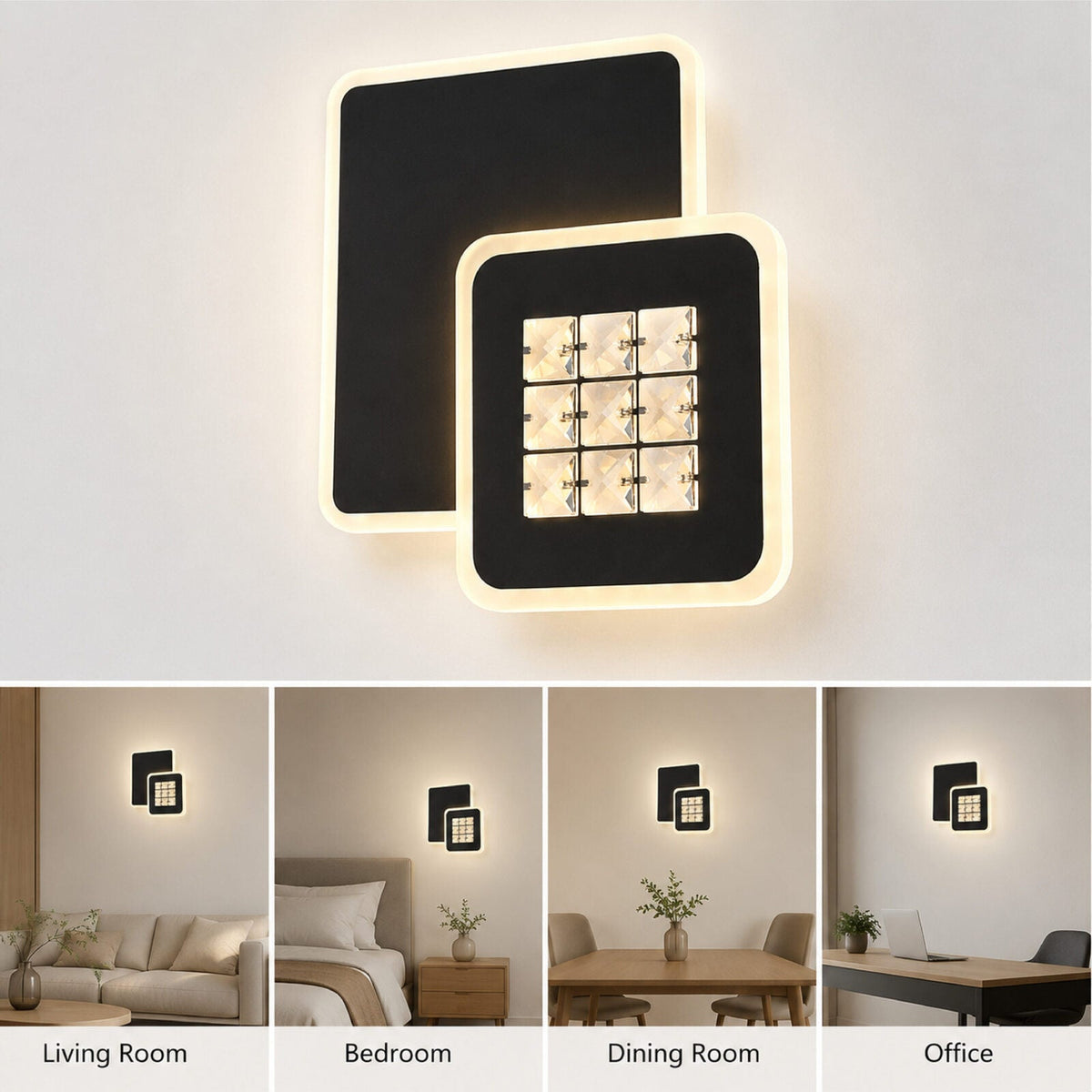 Plafonieră LED 24 W, telecomandă, 3 culori de lumină, albă