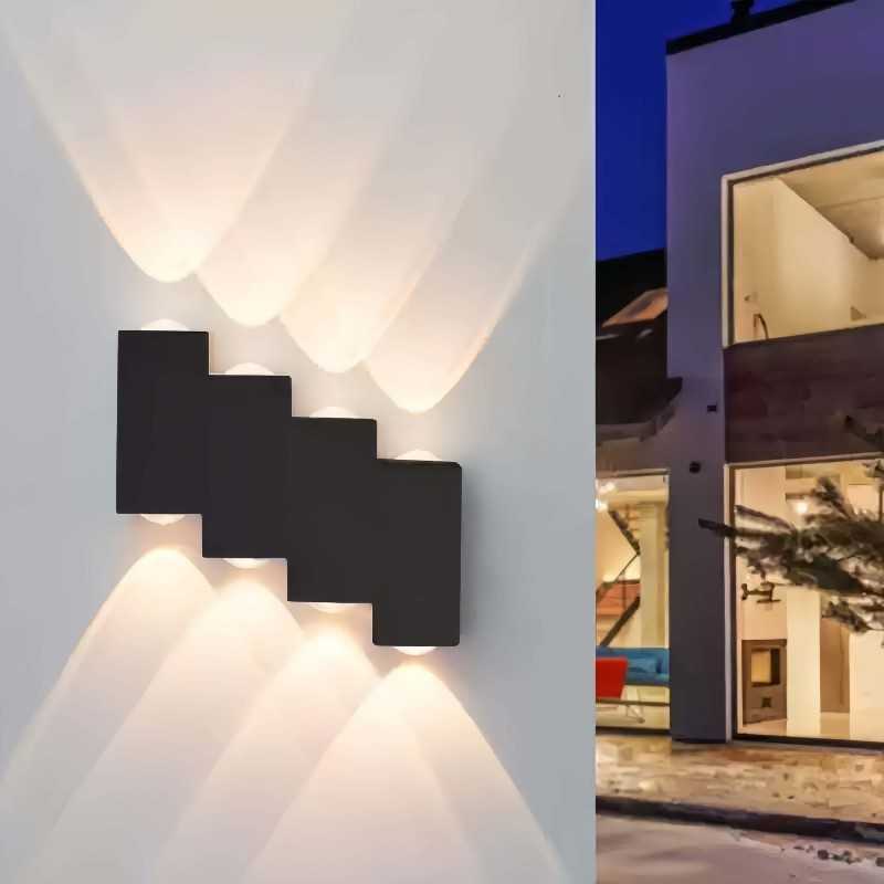 Aplică LED de exterior IP65, 8 W, 640 lm, 3 temperaturi de culoare, alb