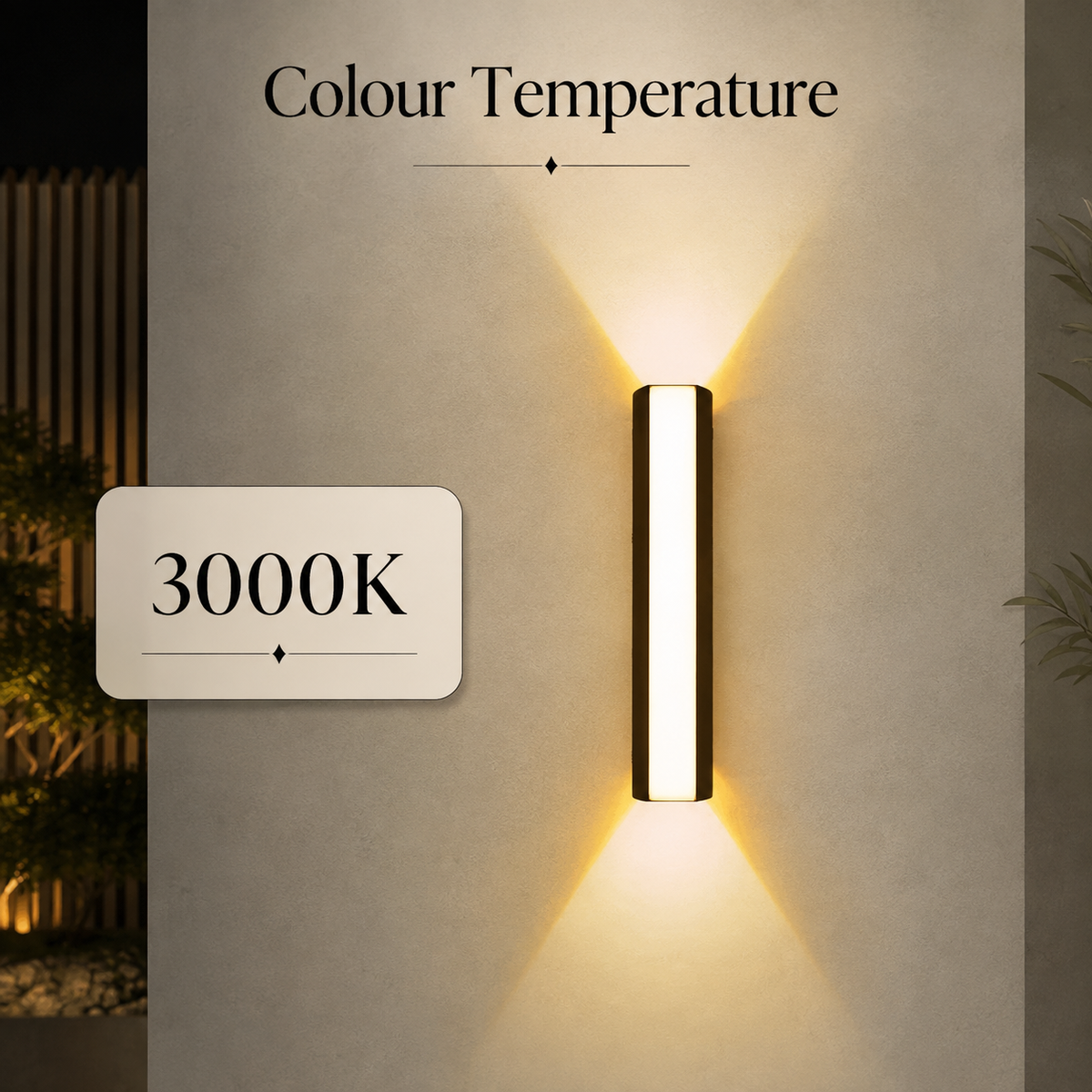 Aplică LED de perete pentru exterior, 7 W, IP65, albă, 3 temperaturi de culoare