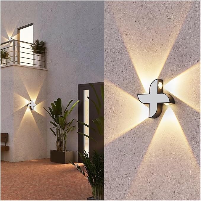 Aplică LED de exterior albă, 7 W, 3 temperaturi de culoare