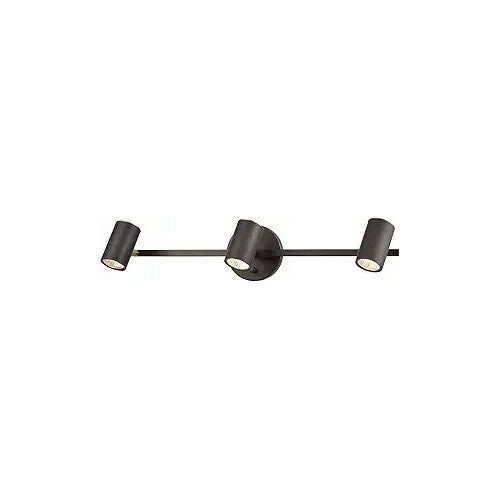 Spot negru pentru plafon și perete, 3 x GU10, 45,5 cm, max. 10 W/bec