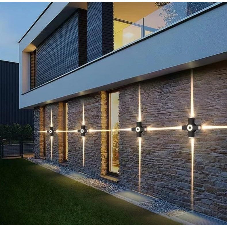 Aplica LED de exterior IP65, 5 W, 400 lm, 3 culori, alb, 16 cm