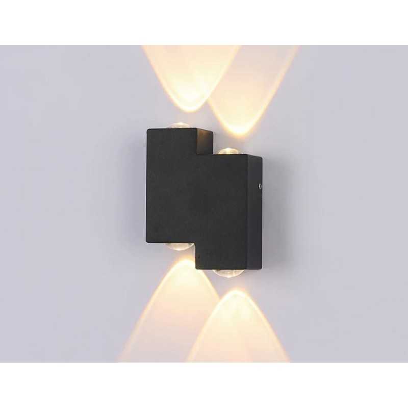 Aplică LED de exterior albă, 4 W, IP65, 3 temperaturi de culoare, 11 cm