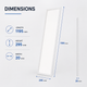Aplică LED de perete aurie, 48 W, 119,5 cm, pentru interior