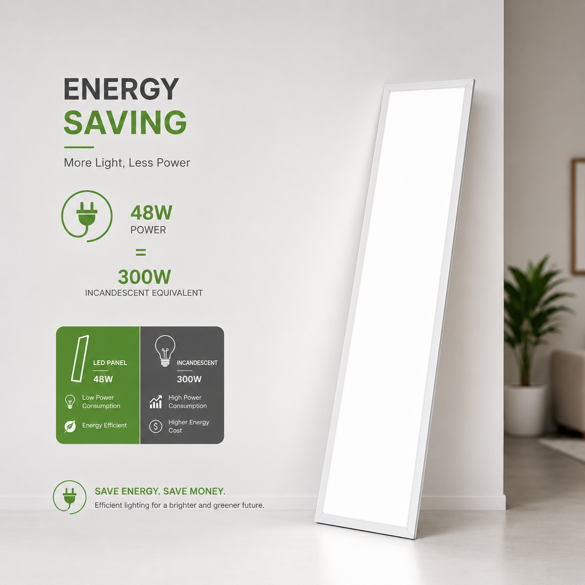 Aplică LED de perete aurie, 48 W, 119,5 cm, pentru interior
