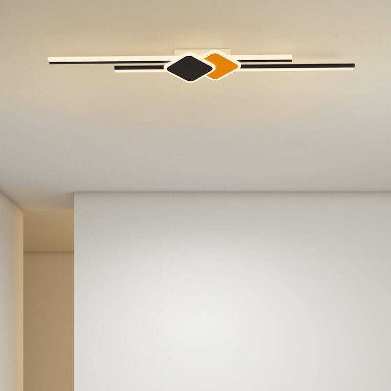 Aplică LED de perete neagră, 65 cm, 3 culori de lumină, 60 W