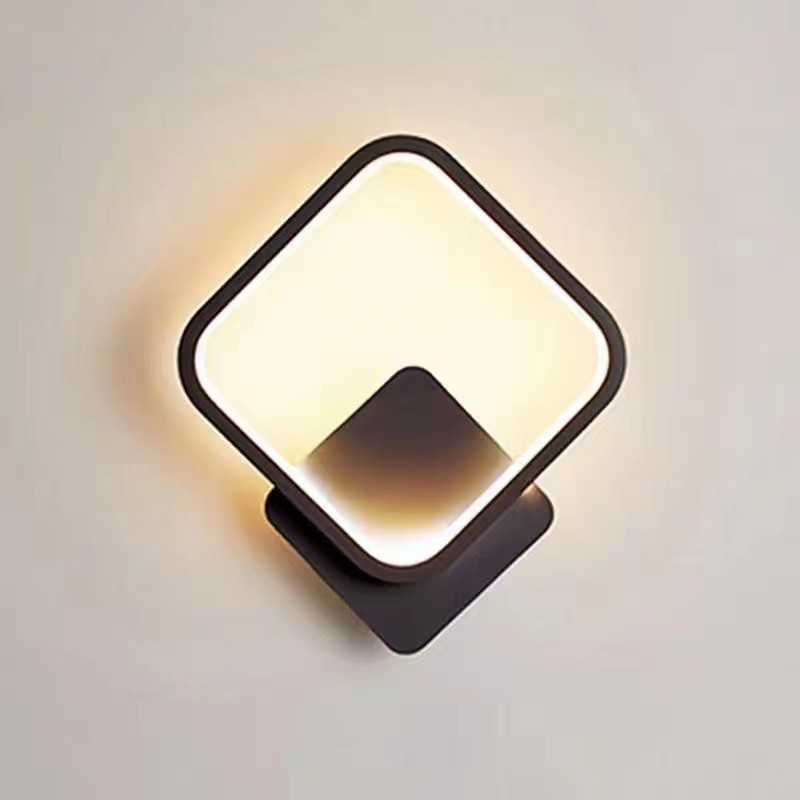 Plafonieră LED pătrată neagră, 26 W, 1500 lm, lumină rece, 24 x 24 cm