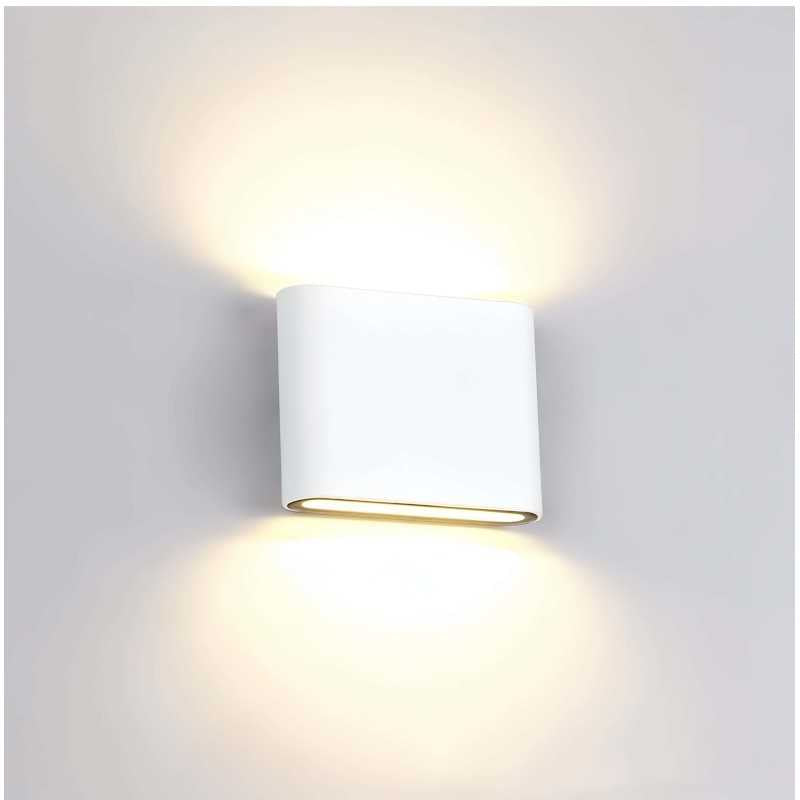 Aplică LED de exterior albă, 6 W, 720 lm, 3 culori, IP65