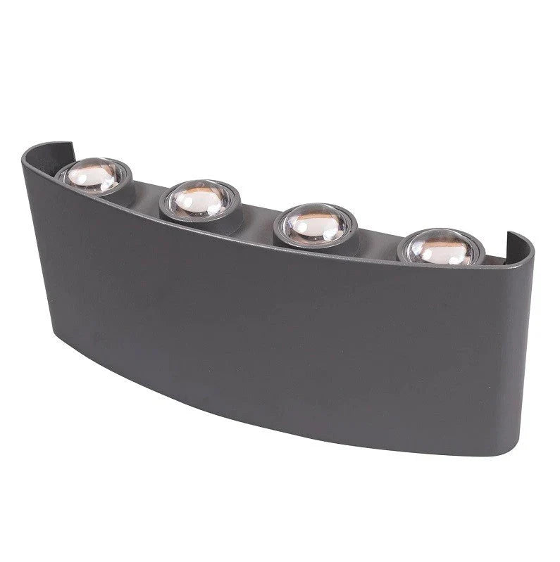 Aplică LED de exterior, neagră, 8 W, lumină caldă, model 2056/4