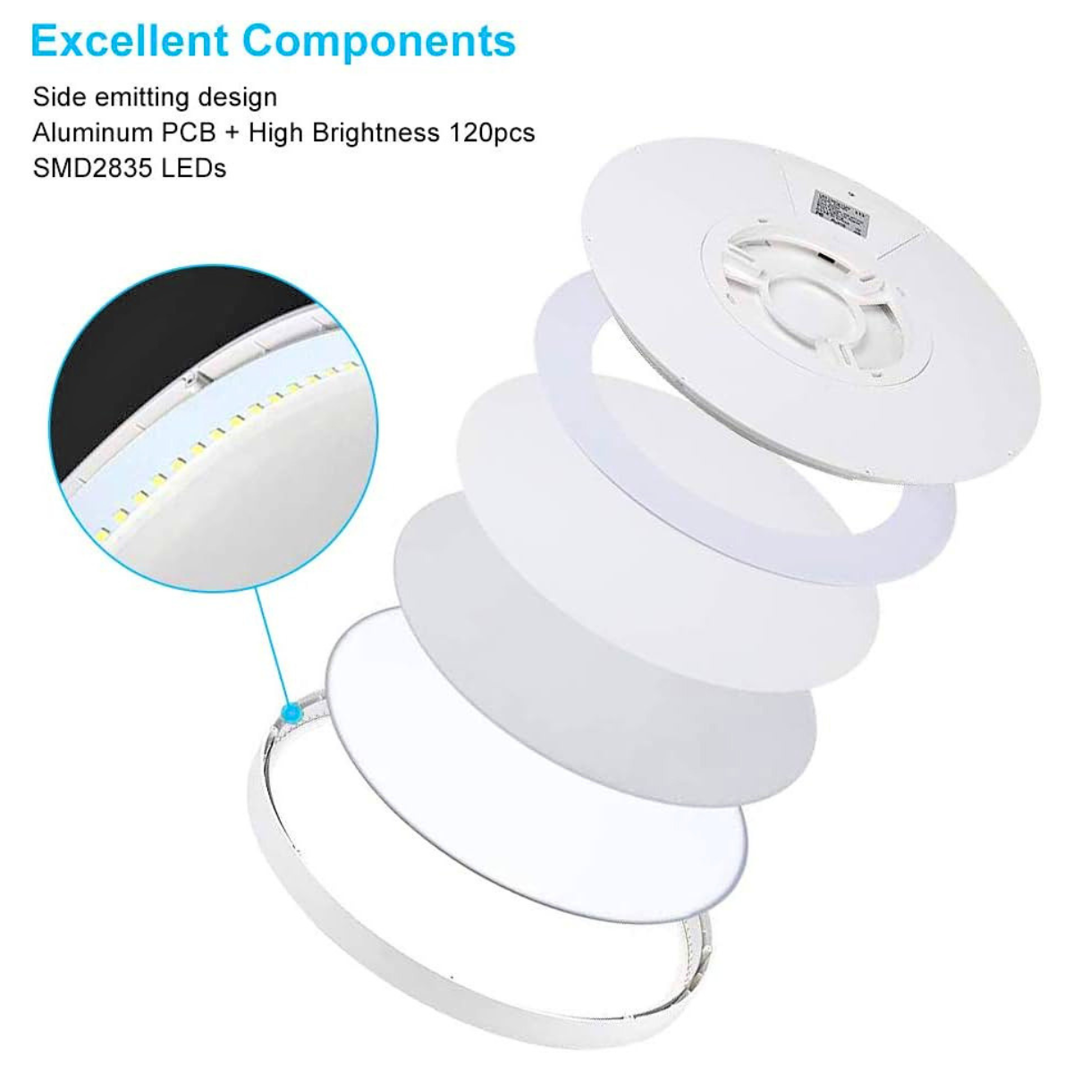 Aplică LED rotundă 3032R, 24 W, 4000 K, albă