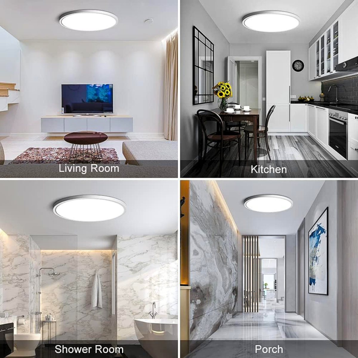 Aplică LED rotundă 3032R, 24 W, 4000 K, albă