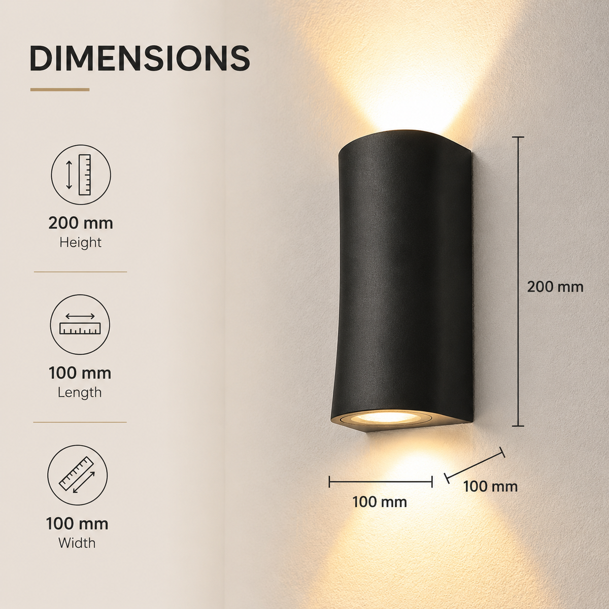 Aplică LED de exterior IP65, 6 W, lumină caldă, model 201723