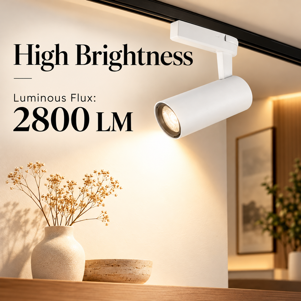 Proiector LED 35 W, lumină albă rece 6500 K, carcasă albă