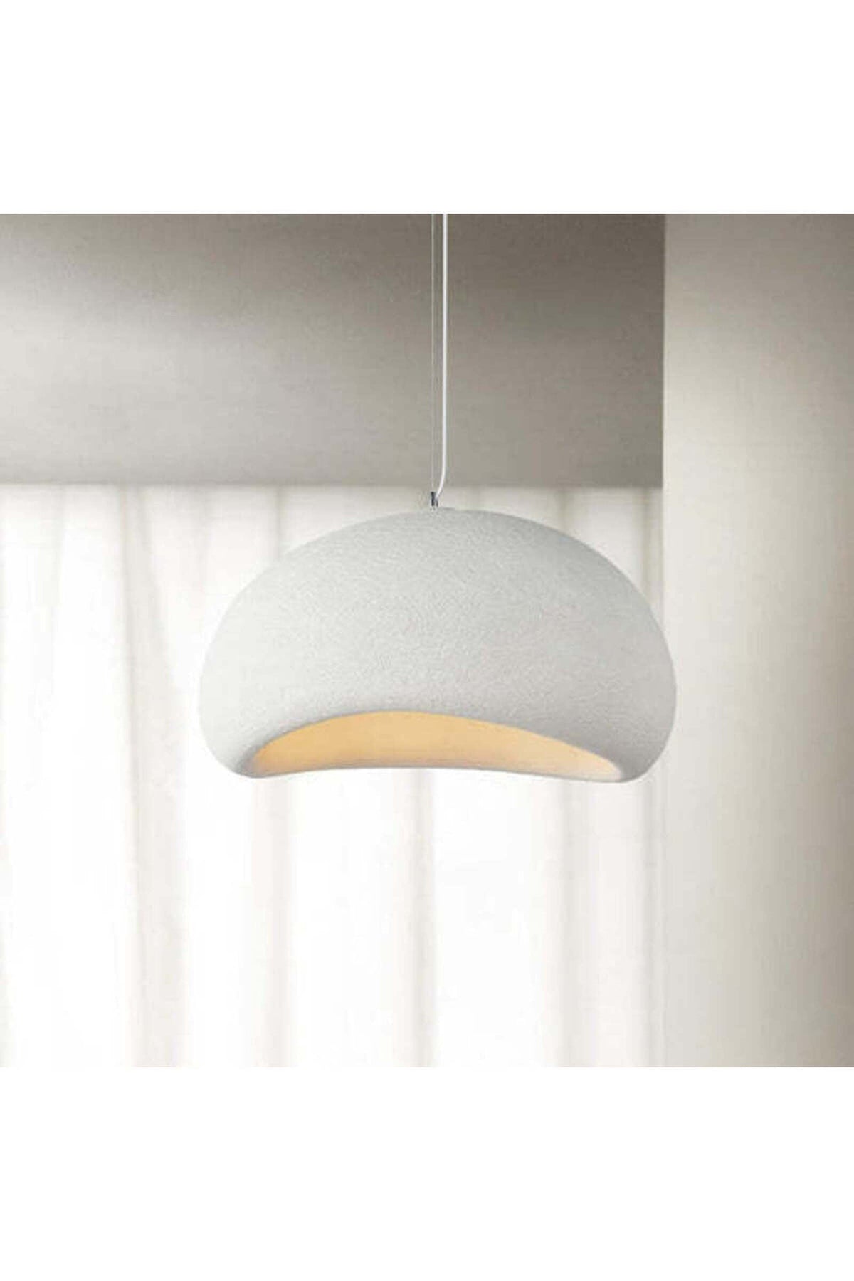 Plafonieră LED în formă de ou, stil scandinav, 40 cm
