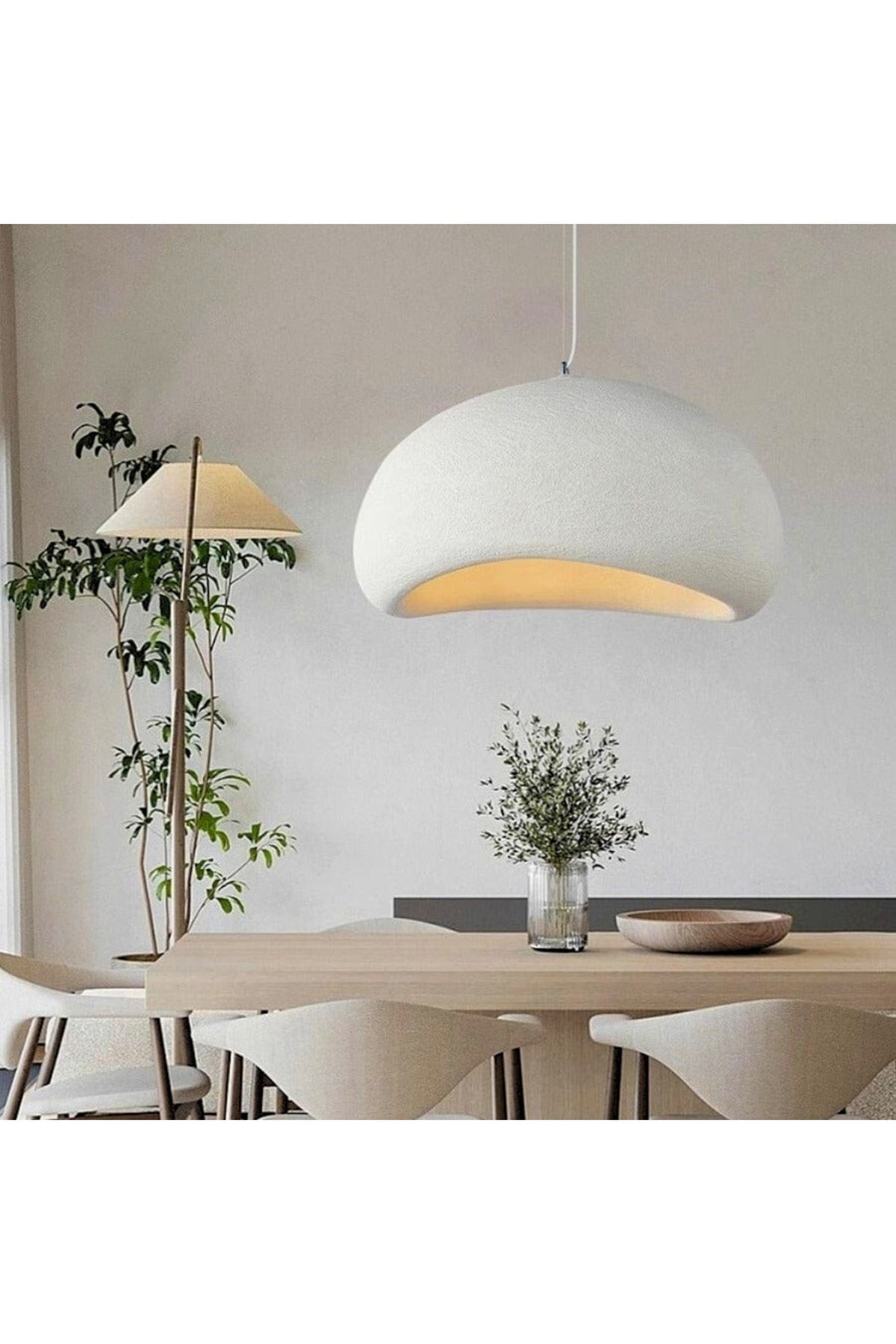 Plafonieră LED în formă de ou, stil scandinav, 40 cm