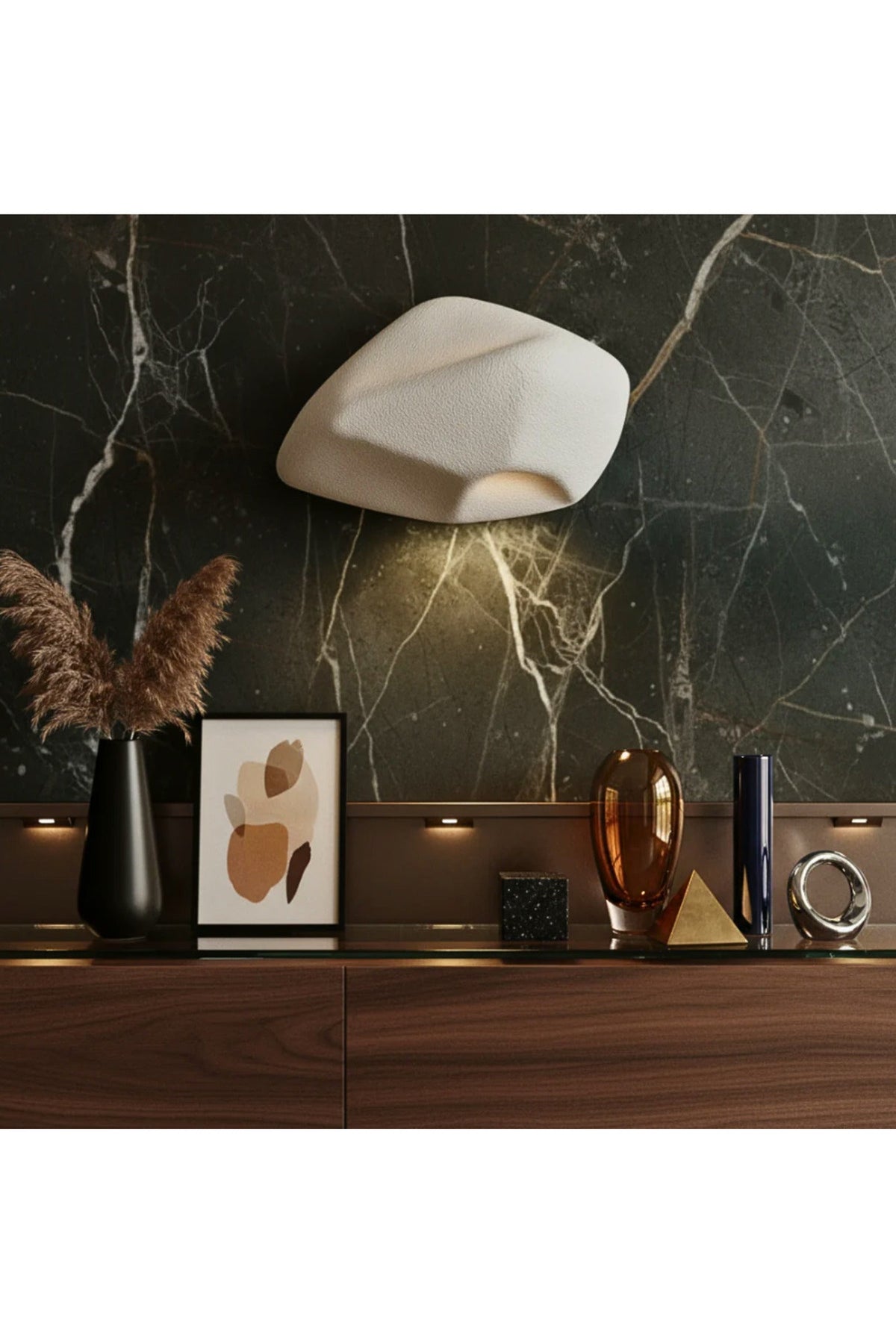 Colossus Nevo, aplică LED de perete 5 W, albă, design organic, 3000 K