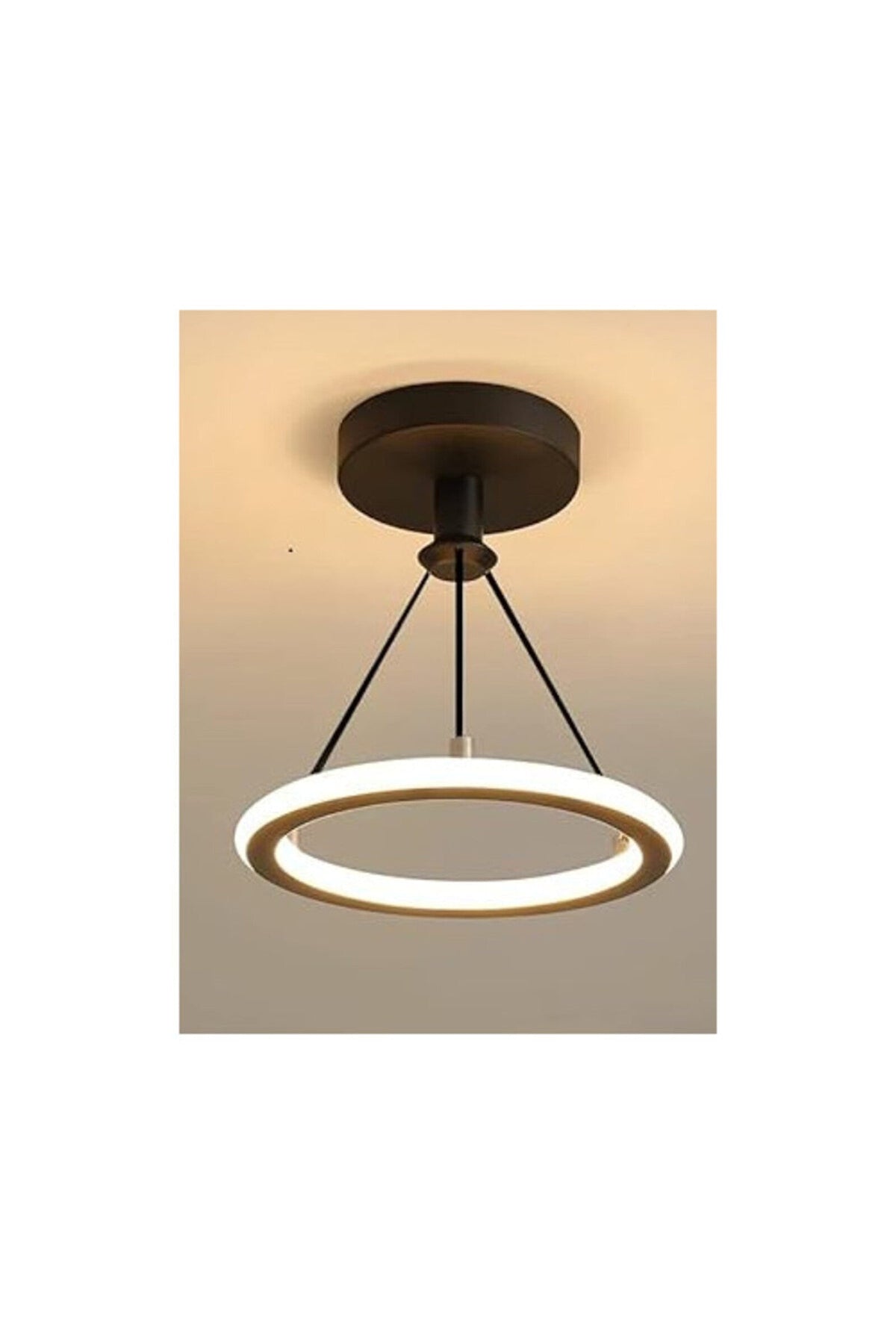 Plafonieră LED neagră, 27 W, Ø22 cm, 1200 lm, 3 funcții de iluminare